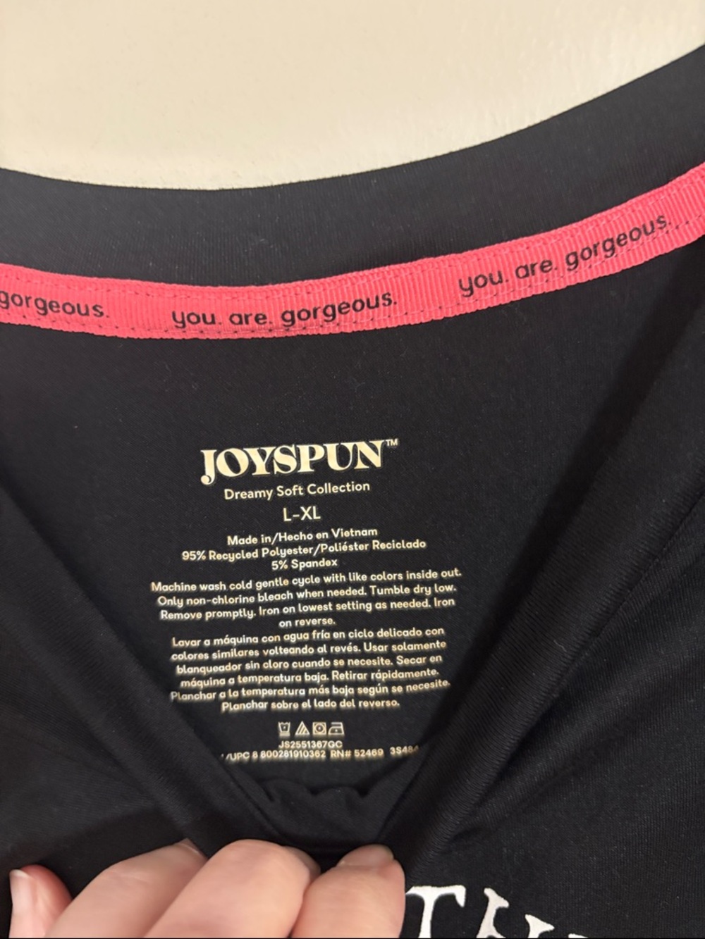 Joyspun Black Graphic Beach Tee - Meet Me At The Beach - Picture 3 of 4